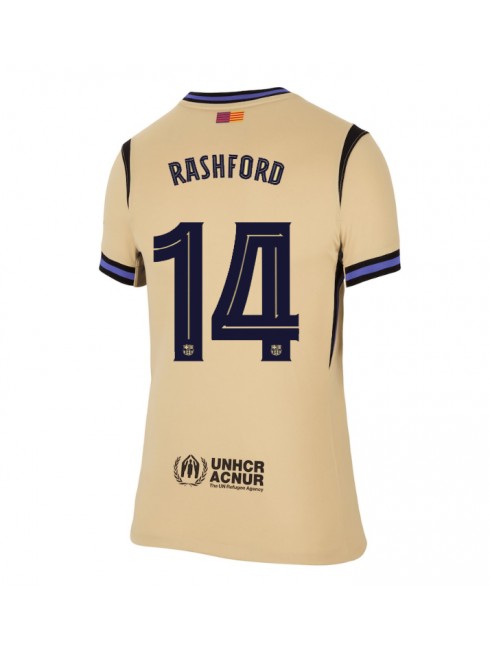 Barcelona Marcus Rashford #14 Zenski Gostujuci Dres 2025-26 Kratak Rukavima Barcelona Marcus Rashford #14 Zenski Gostujuci Dres 2025-26 Kratak Rukavima